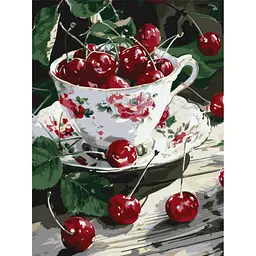 Набір для розпису по номерах Вишнева насолода, 30x40 см, КНО5707