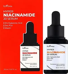 Сироватка освітлювальна з ніацинамідом 20% 20 мл Isntree Hyper Niacinamide 20 Serum