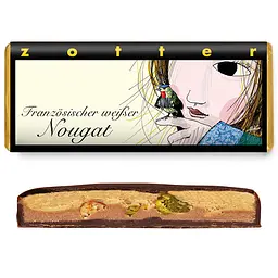 Шоколад молочний Zotter French White Nougat органічний 70 г - мініатюра 3