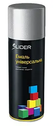 Фарба аерозольна емаль SLIDER RAL 9006 Біло-алюмінієвий 400мл