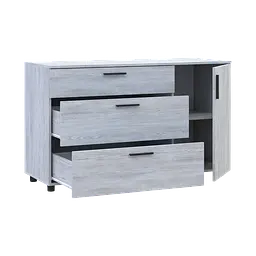 Комод Doros Торн Сосна Натті 3Ш/1Д 135х51.6х80 (41510179) - мініатюра 10