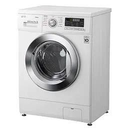 Пральна машина LG з фронтальним завантаженням F1296HDS3, 7кг, 1200, A+++, Пар, глибина 44см, Дисплей, Інвертор, Білий (F1296HDS3) - мініатюра 6