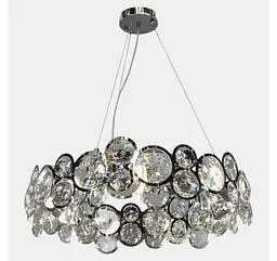 Підвісна люстра Artlight P810/600CH на 9 ламп E14 із прозорим скляним декором - мініатюра 6