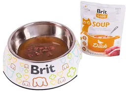 Вологий корм для котів Brit Care Soup з качкою 75 г - мініатюра 3