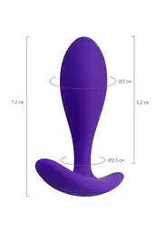 Анальна пробка ToDo Anal Plug Hub 7.2 см (фіолетовий) - мініатюра 6