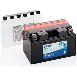 Акумулятор автомобільний EXIDE AGM 8,6Ah (+/-) (145EN) (ETZ10-BS)