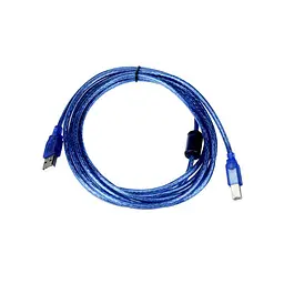 USB-кабель для принтера 3 метри синій - мініатюра 2
