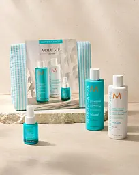 Набір Moroccanoil Весняний для об’єму-шампунь, кондиціонер, спрей та косметичка