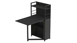 Стіл книжка з етажеркою Практик 1 Ferrum-decor 1200x640x990 Чорний метал ДСП Сосна Кембра 16 мм (FRD-104613) - мініатюра 4
