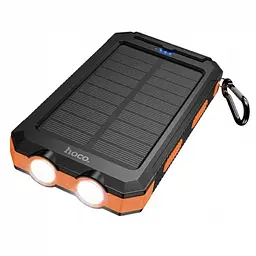 Зовнішній акумулятор Power Bank HOCO J164 Platinum Solar 8000 mAh 10 W, із сонячною панеллю та LED-ліхтариком - мініатюра 6