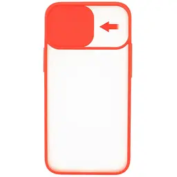 Чохол UFT для iPhone 12 силіконовий зі шторкою, що захищає камеру Red - мініатюра 2