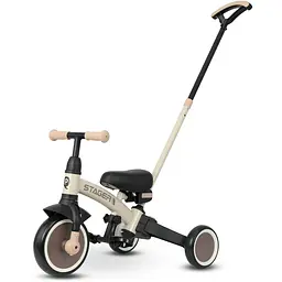 Велосипед біговел з ручкою Qplay Stager 3 в 1 Beige-Brown (T80STAGERBeigeBrown) - мініатюра 5