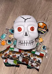 Набір желейних цукерок у відерці-черепі Halloween Caramelle Gommose - мініатюра 2