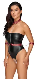 Боді Cottelli Collection Bondage Tubebody S чорний - мініатюра 3