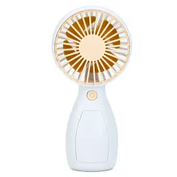 Портативний ручний вентилятор Bambi MK 5663-1Yellow 13 см, акумулятор, USB зарядне