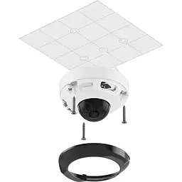 IP-камера Ajax DomeCam Mini (4 mm) Дротова 8 Mp біла - мініатюра 4