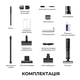 Бездротовий миючий пилосос Dreame H12 DUAL 4 в 1 - мініатюра 12