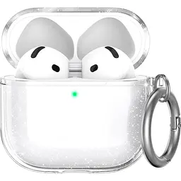 Чохол AhaStyle Silicone Case для Apple AirPods 4 Transparent Glitter (CP-WG164-CGR) [133822]
