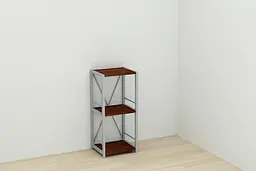 Етажерка 3/34 Ferrum-decor Серії Коннект 73x34x28 сірий ДСП Венге 16мм (FRD-105541) - мініатюра 7