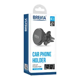 Тримач мобільного телефону Brevia AirClip MagButton Посилений Магнітний 4 Магніта (48200) - мініатюра 6