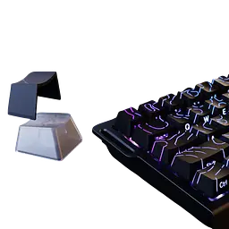 Клавіатура Attack Shark X68 HE Contours Side Printed RGB Black (AS-X68-HEMS-CSP-BK)