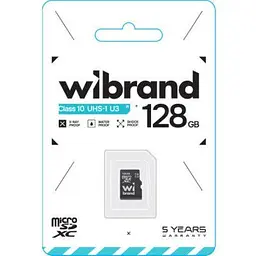 Карта пам'яті Wibrand 128GB mictoSD class 10 UHS-I U3 (WICDHU3/128GB) - мініатюра 2