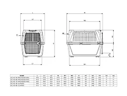 Переноска для собак та котів Ferplast Atlas Professional 60 сіра до 45 кг 61x91x68 см 73060021 - мініатюра 3