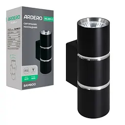 Накладний світильник Ardero ML389-2 Bamboo під лампу чорний-хром (80254) - мініатюра 2