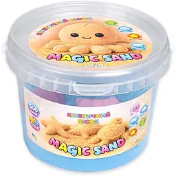Кінетичний пісок Strateg Magic Sand у відрі 31193 500 г Блакитний shop (4823136501700)
