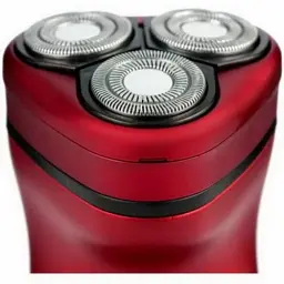Електробритва Новий Харків НХ-8527 Fanat Red, 6W, роторна, сухе гоління, 3 головки для гоління, подвійні леза, повторение контуров лица, індикатор роботи/включення, тример для скронь - мініатюра 2