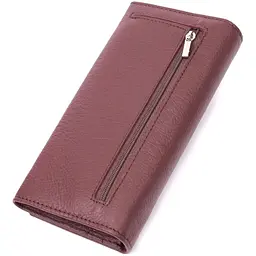 Жіночий гаманець горизонтального формату з натуральної шкіри ST Leather 22515 бордовий - мініатюра 2