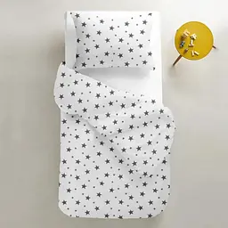 Підковдра дитяча Cosas Big Grey Star 110х140 см (StarBigGrey_White_140q) - мініатюра 2