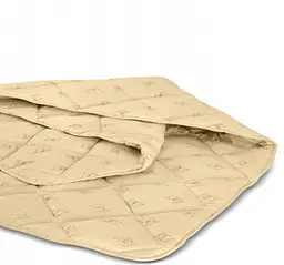 Ковдра вовняна MirSon Gold Camel №022, літня, 220x240 см, кремова - мініатюра 4