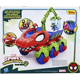 Уцінка. Набір іграшковий Hasbro Marvel Spider-Man and His Amazing Friends Транспорт Діно (F9480) - мініатюра 5