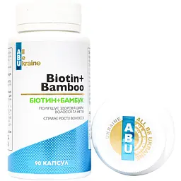 Комплекс All be Ukraine Biotin+Bamboo із біотином та екстрактом бамбука 90 капсул (ABU-02048) - мініатюра 4