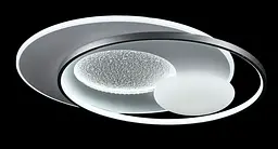 Сучасна стельова LED-люстра L2908/580/2+2 LED (WHITE+GREY), 144 Вт, діаметр 58 см, від 14 до 20 м2 - мініатюра 3