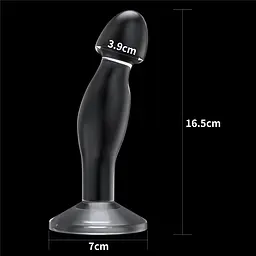 Анальна пробка - Flawless Clear Prostate Plug 6.5" Clear - мініатюра 5