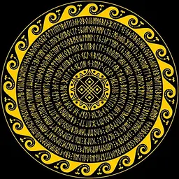Суггестивная картина-мандала "Гроші" 1 Mandala (finance) (4823113870348)
