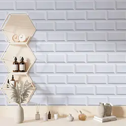 Декоративна панель Sticker Wall ПВХ 960х480х4мм Біла клінкерна цегла SW-00001431 - мініатюра 6