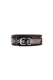 Нашийник із натуральної шкіри Fetish Tentation Premium Patent leather choker, кріпильне кільце - мініатюра 2