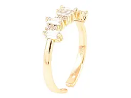 Каблучка XUPING Позолота 18K "Кришталева доріжка" (260929) р.18-19 - мініатюра 2