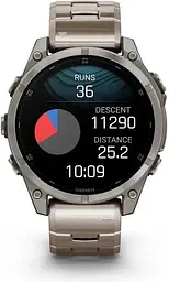 Смарт-годинник Garmin Fenix 8 47mm AMOLED Sapphire Titanium with Vented Titanium Bracelet (010-02904-40) - мініатюра 4