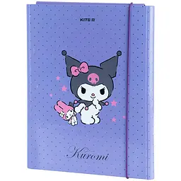Папка для уроків праці А4, на гумках Kuromi HK23-213-02 Kite