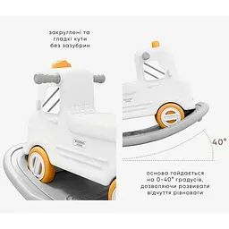 Машинка-гойдалка Mealux Mack White (KD-D121 White) - мініатюра 5