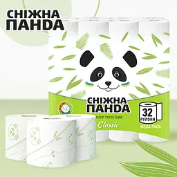 Уцінка. Папір туалетний Сніжна Панда Classic 32 рулони - мініатюра 3
