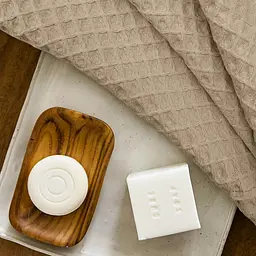 Рушник вафельний Cosas Beige Greek Waffle 25x50 см (Towel_34Beige_GreekWaffle_25x50) - мініатюра 3