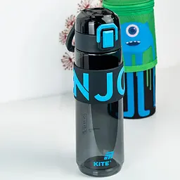 Пляшечка для води Kite Enjoy 680 мл чорно-блакитна (K25-1233-2) - мініатюра 5