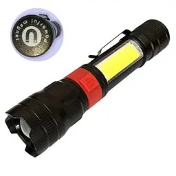 Ліхтар PL-826 P70 COB White+Red, надійний ручний акумуляторний ліхтар з поворотною головою, магнітним затискачем, waterproof та зарядкою через microUSB, XPRO (47316-826_182) - мініатюра 7
