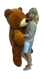 Великий ведмедик Alina Бублик 140 см коричневий - мініатюра 3