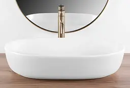 Умивальник Rea Cleo 60 white matt накладний REA-U9653, Білий матовий - мініатюра 4